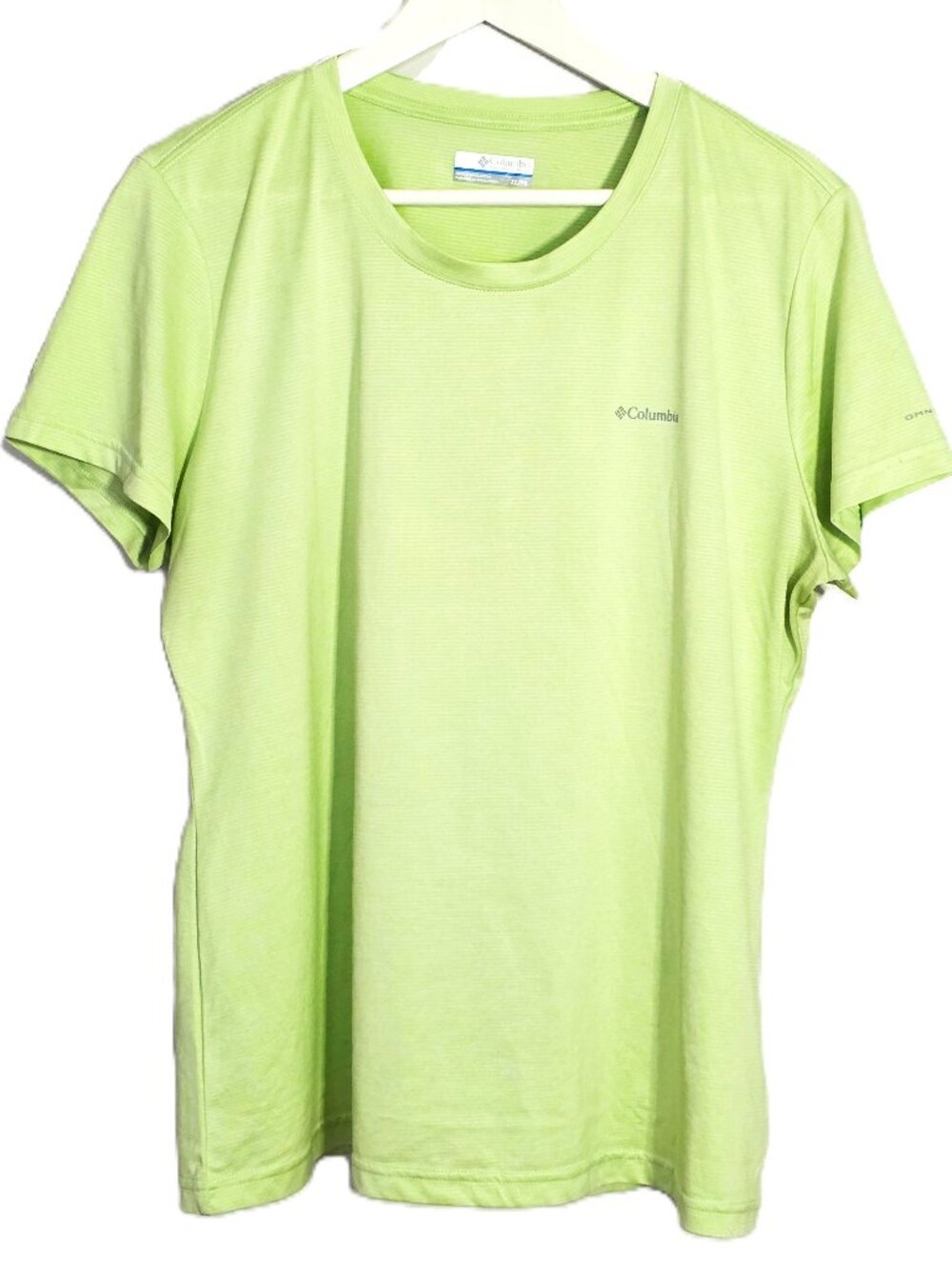 Columbia lime green athletic t-shirt
